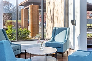 The front lobby of the Norwood Towers facility